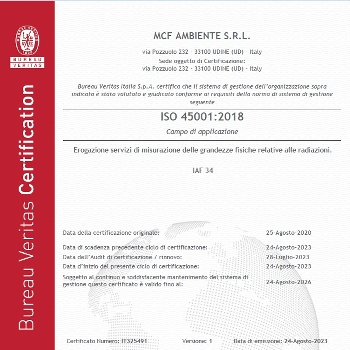 CERTIFICAZIONE ISO 45001