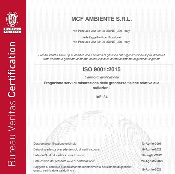 CERTIFICAZIONE ISO 9001